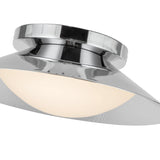 Cleo Wall Sconce Chrome Opal Glass By Kuzco - Detailed View