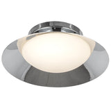 Cleo Wall Sconce Chrome Opal Glass By Kuzco - Down View