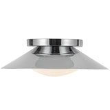 Cleo Wall Sconce Chrome Opal Glass By Kuzco - Side View