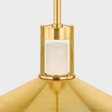 Clermont Pendant Aged Brass Medium By Hudson Valley Detailed View