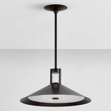 Clermont Pendant Distressed Bronze Small By Hudson Valley Down View