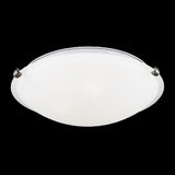 Clip Ceiling Flushmount — 16.25 Inch, Brushed Nickel