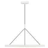 Cloak Round Chandelier Medium Matte White By Visual Comfort Main View 2