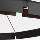 Cloak Round Chandelier Medium Nightshade Black By Visual Comfort Detailed View 1
