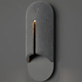 Clog Outdoor Wall Sconce 16 Inch Bassalt Stone Black By Modern Forms