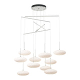 Clouds 10-Light Mobile Chandelier in Sterling, Standard by Hubbardton Forge