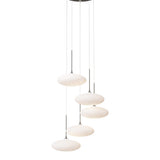 Clouds 5-Light Pendant in Natural Iron, Standard by Hubbardton Forge