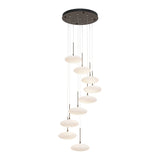 Clouds 9-Light Chandelier in Bronze, Standard by Hubbardton Forge