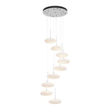 Clouds 9-Light Chandelier in Sterling, Standard by Hubbardton Forge