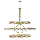 Clover 3-Tier Chandelier 48'' Aged Brass