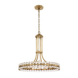 Clover Chandelier 22.5" Aged Brass
