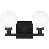 Clybourn Vanity Light — 13 1/4", Midnight Black
