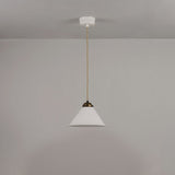 Cobb Pendant Natural White And Satin Antique Small By Original BTC Front View