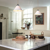 Cobb Pendant Natural White And Chrome Small By Original BTC Lifestyle View1