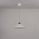 Cobb Pendant Natural White And Antique Brass Large By Original BTC