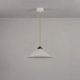 Cobb Pendant Natural White And Antique Brass Large By Original BTC