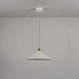 Cobb Pendant Natural White And Satin Brass Large By Original BTC