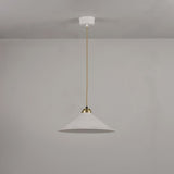 Cobb Pendant Natural White And Satin Brass Large By Original BTC