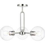 Codyn Convertible Semi-Flushmount — 22", Brushed Nickel