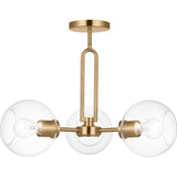 Codyn Convertible Semi-Flushmount — 22", Satin Brass