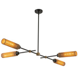 Colby Linear Pendant Light By Alora - Front View