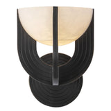 Colette Wall Light Urban Bronze Alabaster By Alora