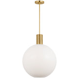 Colewood Pendant Light Large Satin Brass By Visual Comfort Studio - Front View