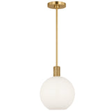 Colewood Pendant Light Small Satin Brass By Visual Comfort Studio - Front View