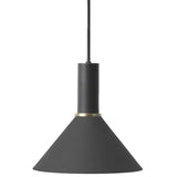 Collect Lighting Cone Pendant Black Low Socket By Ferm Living