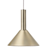 Collect Lighting Cone Pendant Brass High Socket By Ferm Living