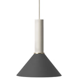 Collect Lighting Cone Pendant Light Grey Black High Socket By Ferm Living
