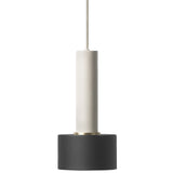 Collect Lighting Disc Pendant Light Grey Black High Socket By Ferm Living