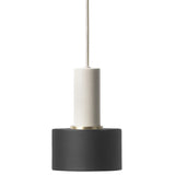 Collect Lighting Disc Pendant Light Grey Black Low Socket By Ferm Living
