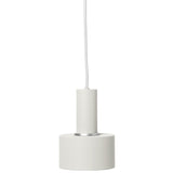Collect Lighting Disc Pendant White Low Socket By Ferm Living