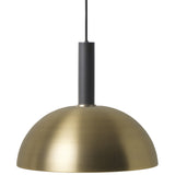 Collect Lighting Dome Pendant Black Brass High Socket By Ferm Living