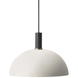 Collect Lighting Dome Pendant Black Light Grey Low Socket By Ferm Living