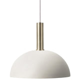 Collect Lighting Dome Pendant Brass Light Grey High Socket By Ferm Living