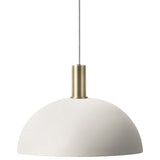 Collect Lighting Dome Pendant Brass Light Grey Low Socket By Ferm Living