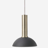 Collect Lighting Hoop Pendant Brass Black High Socket By Ferm Living