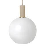 Collect Lighting Opal Sphere Pendant Cashmere Low By Ferm Living