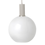 Collect Lighting Opal Sphere Pendant Cashmere Low By Ferm Living