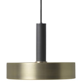 Collect Lighting Record Pendant Black Brass High Socket By Ferm Living