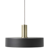 Collect Lighting Record Pendant Brass Black Low Socket By Ferm Living