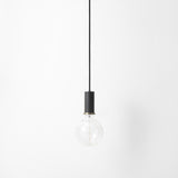 Collect Lighting Socket Pendant Black Brass Low Socket By Ferm Living - Lifestyle View