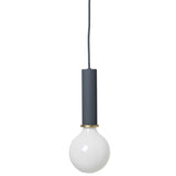 Collect Lighting Socket Pendant Dark Blue High Socket By Ferm Living
