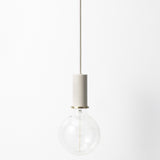 Collect Lighting Socket Pendant Light Grey Brass Low Socket By Ferm Living - Lifestyle View