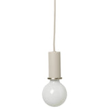 Collect Lighting Socket Pendant Light Grey Brass Low Socket By Ferm Living