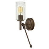 Collier Medium Single Light Sconce - Light Oiled Bronze - by Hinkley