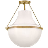 Collins Semi Flush Mount Medium Heritage Brass By Hinkley