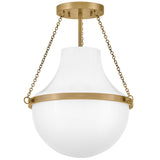 Collins Semi Flush Mount Small Heritage Brass By Hinkley - Side View1